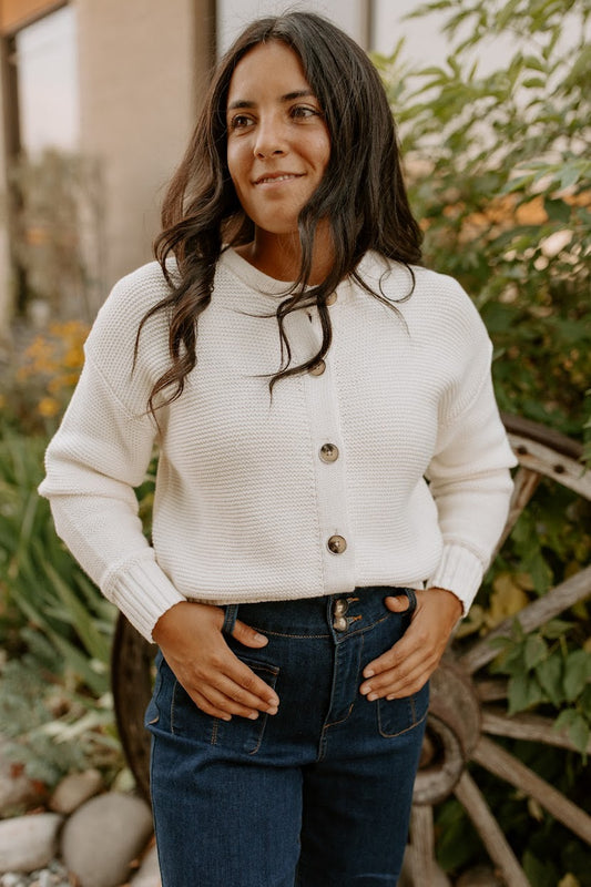 Eggshell Knit Cardigan