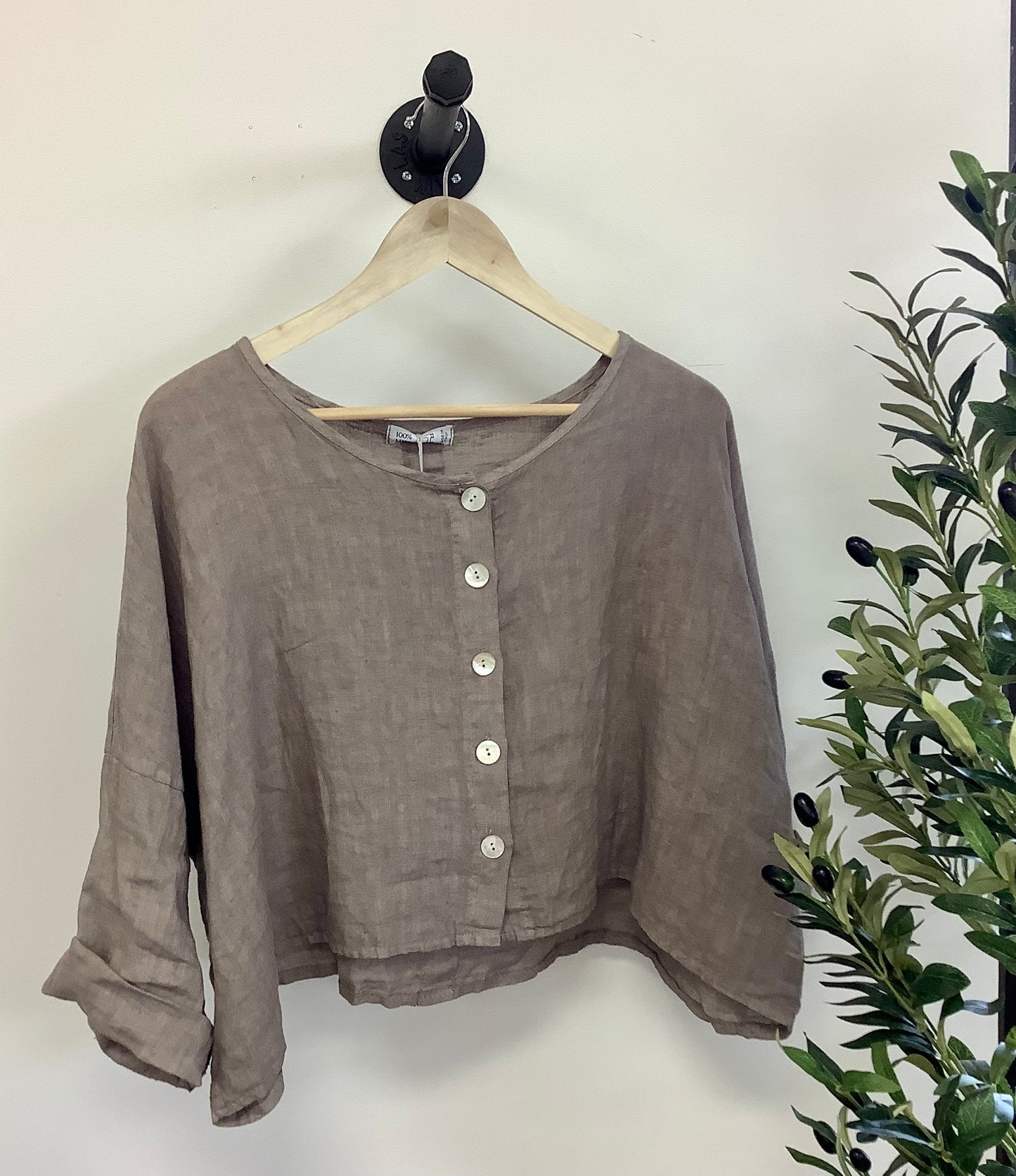 Linen Jacket button front