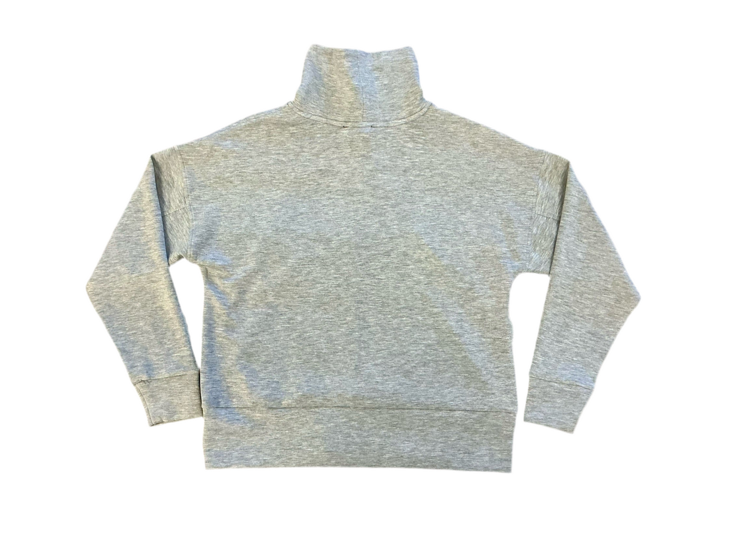 Heather Grey Funnel Neck Pullover