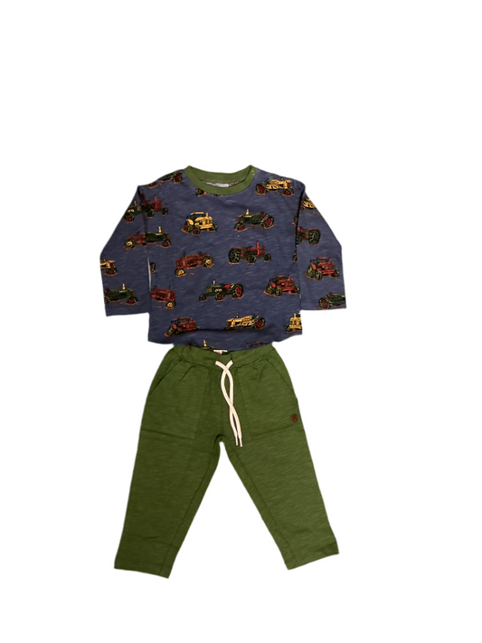 Tractor Pajama Set