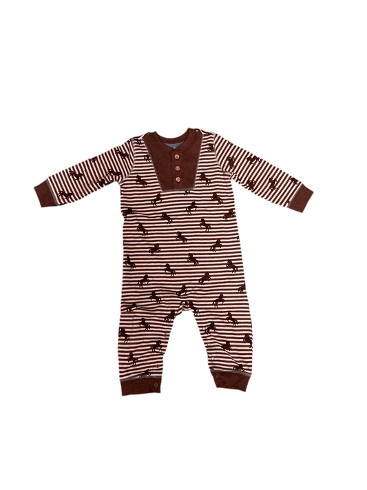 Button Horse Romper