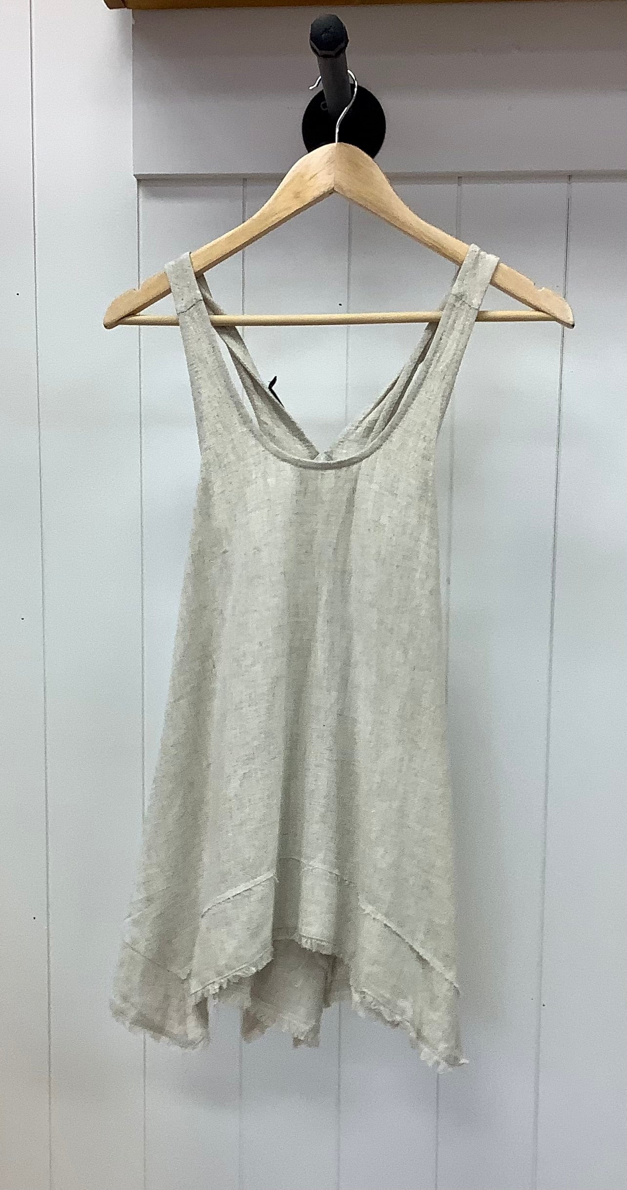 Frayed Hanky Hem Tank