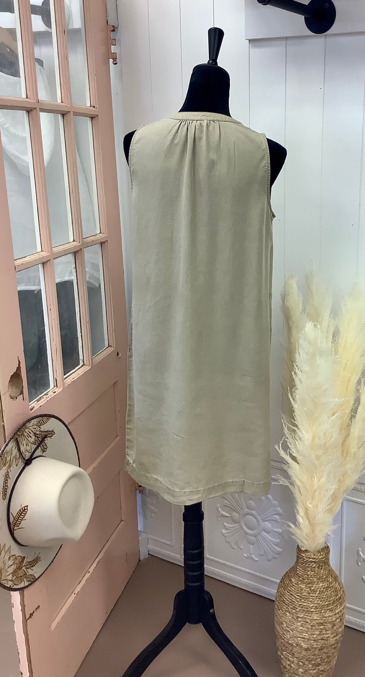 Sleeveless Tunic Dress