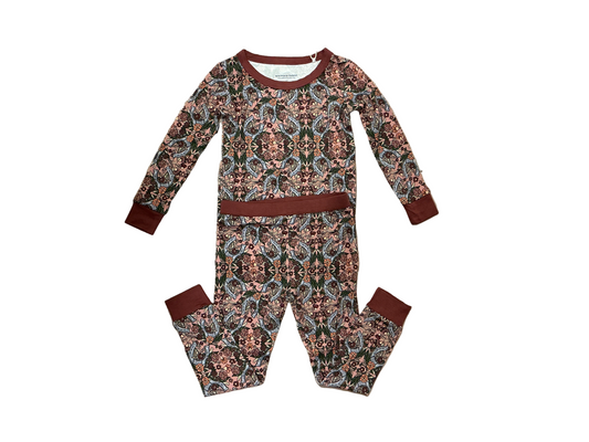Floral Horseshoe Bamboo Pajamas Set