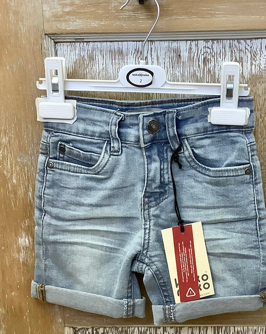 Denim Rolled-bottom Shorts