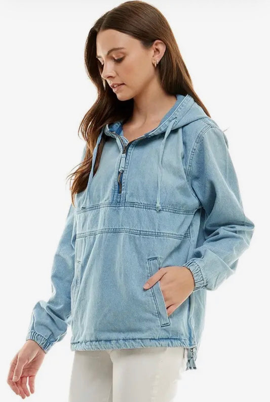 Women’s Denim Jacket Hoodie