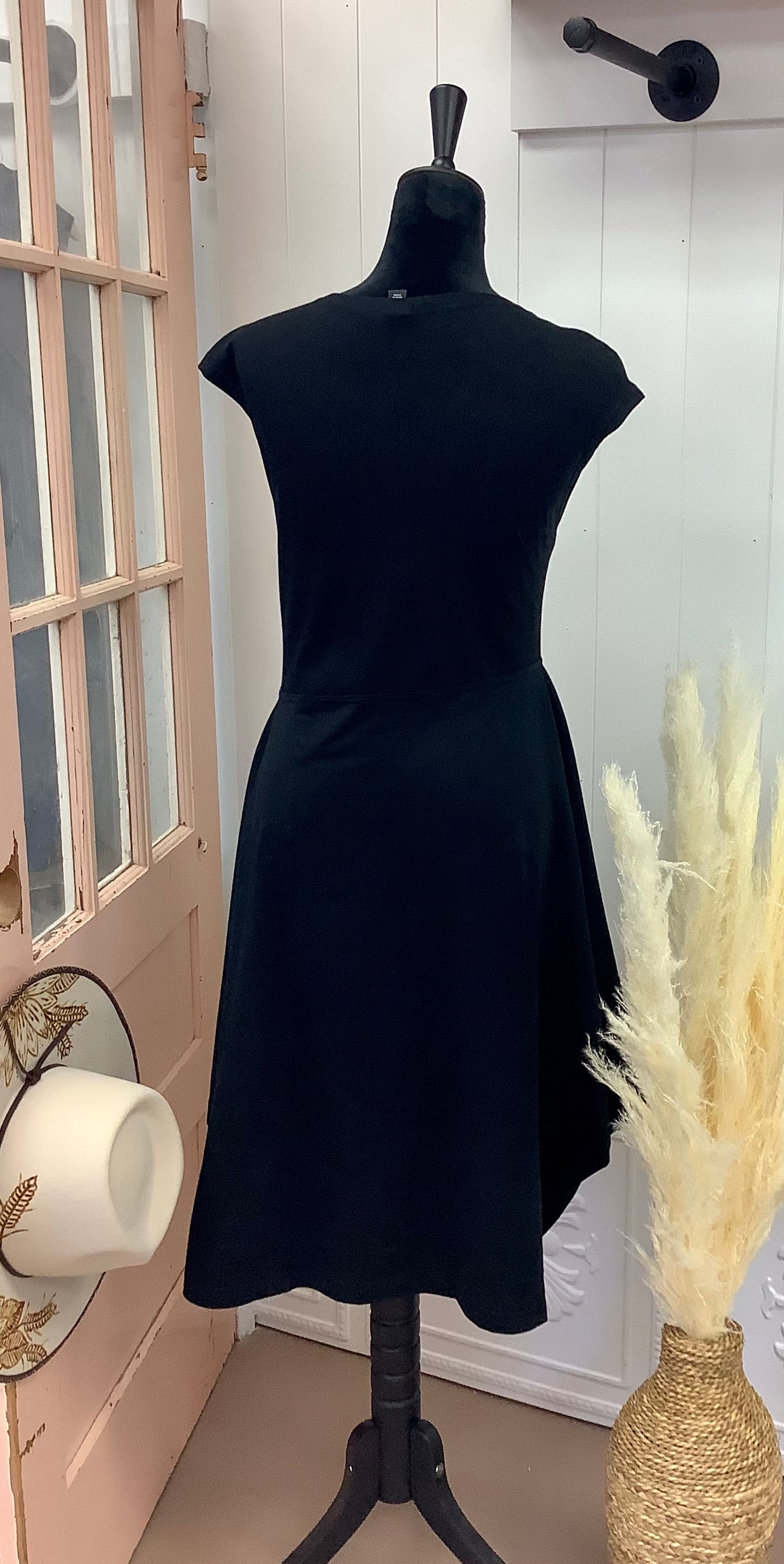 Asymmetrical Crew-neck Dress