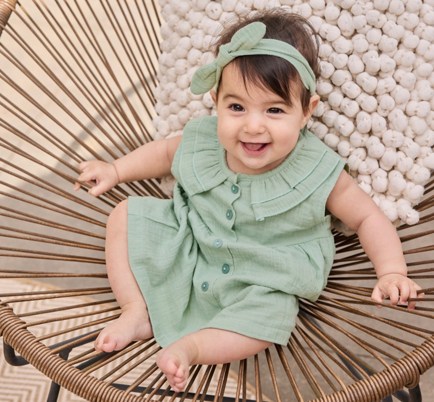 Girls 2 Piece Dress Set With headband