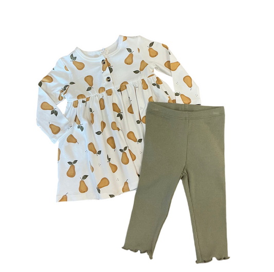 Autumn Pear 2-Piece Dress Set
