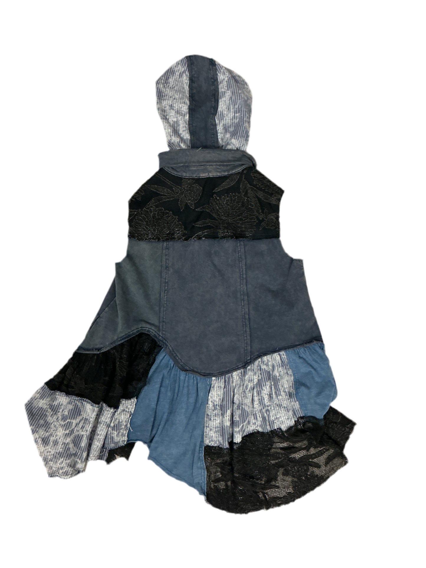 Asymmetrical Hooded Vest