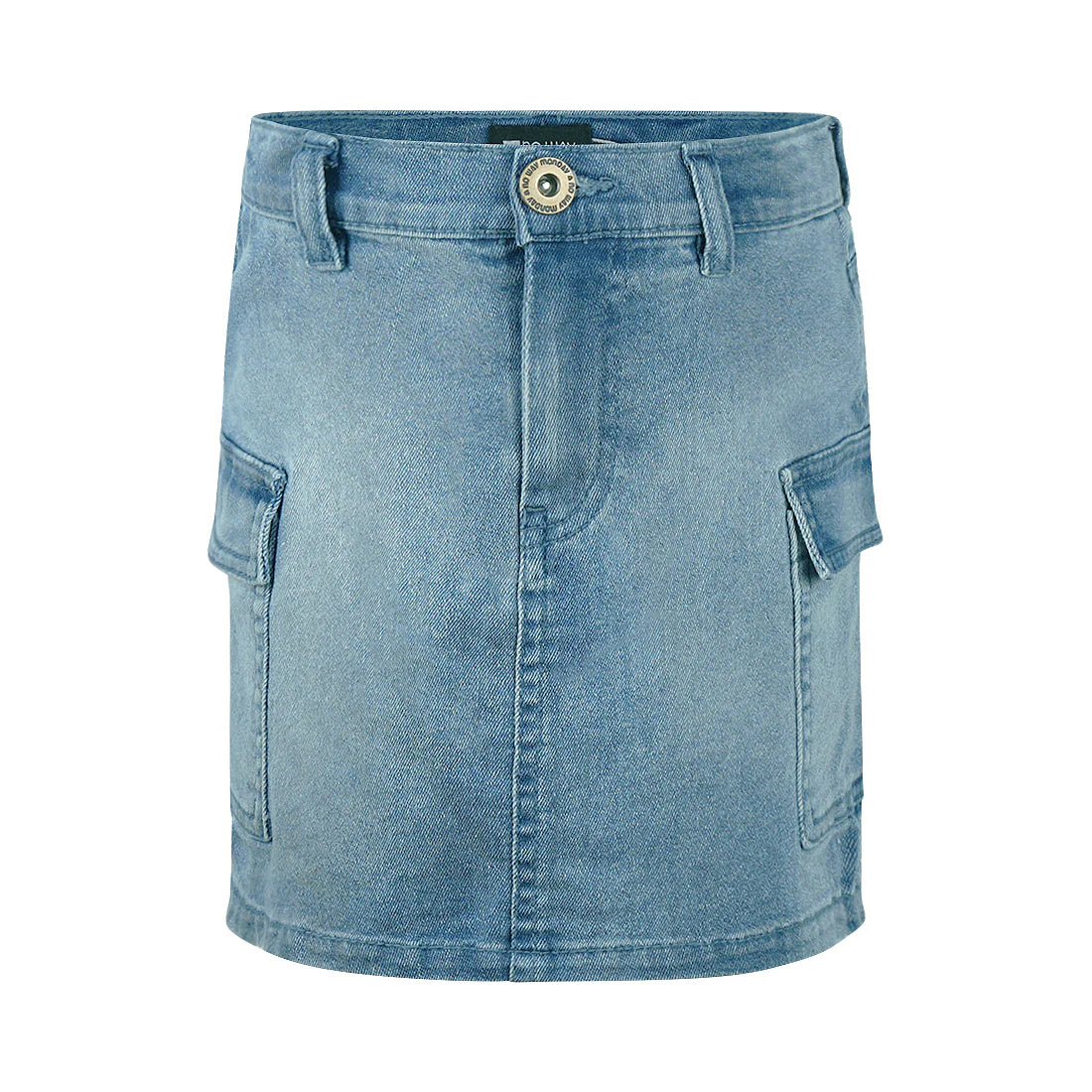 Denim Cargo Skirt