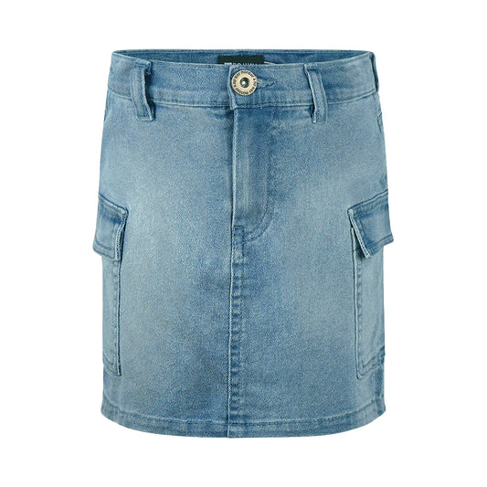 Denim Cargo Skirt