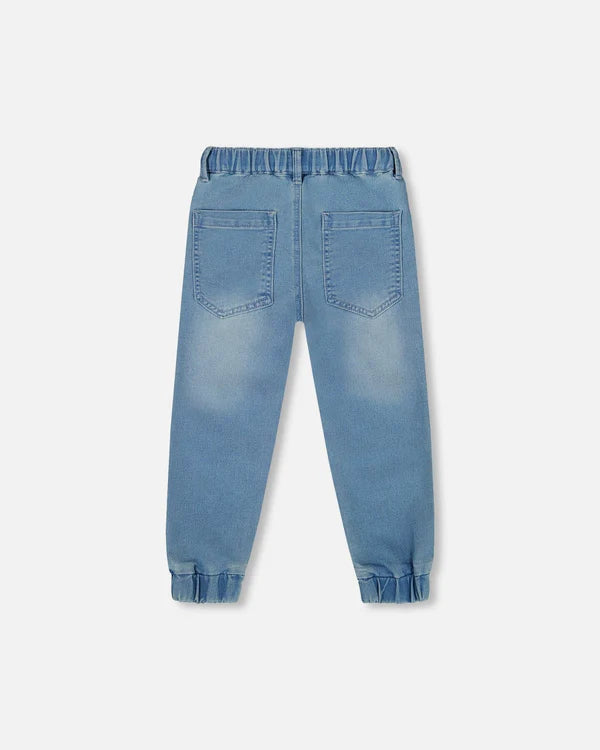 Light Denim Jogger Pants