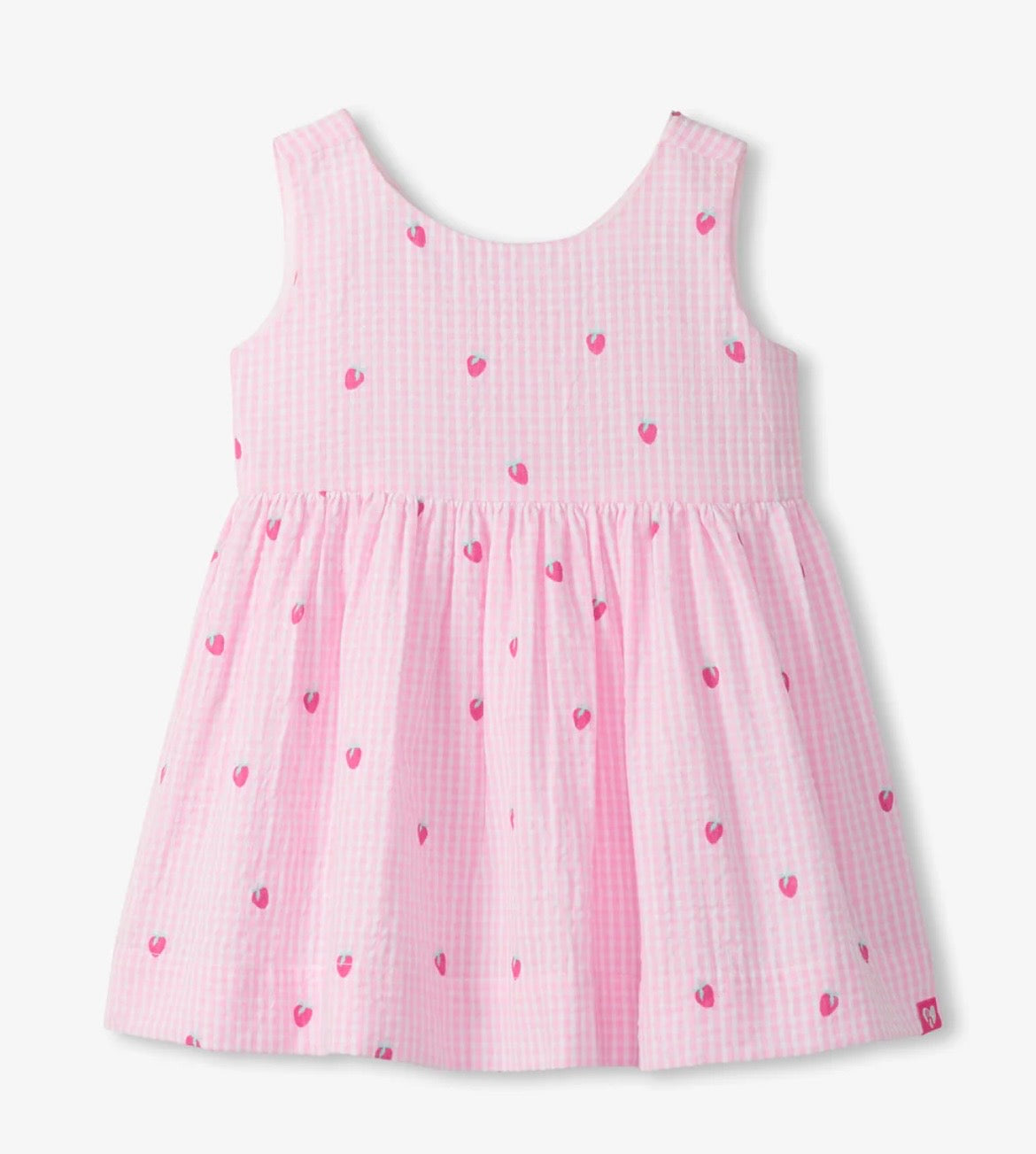 Baby Gingham Strawberry Dress