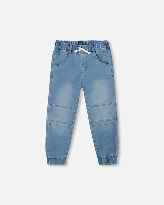Light Denim Jogger Pants