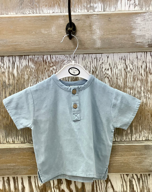 Chambray Henry Top