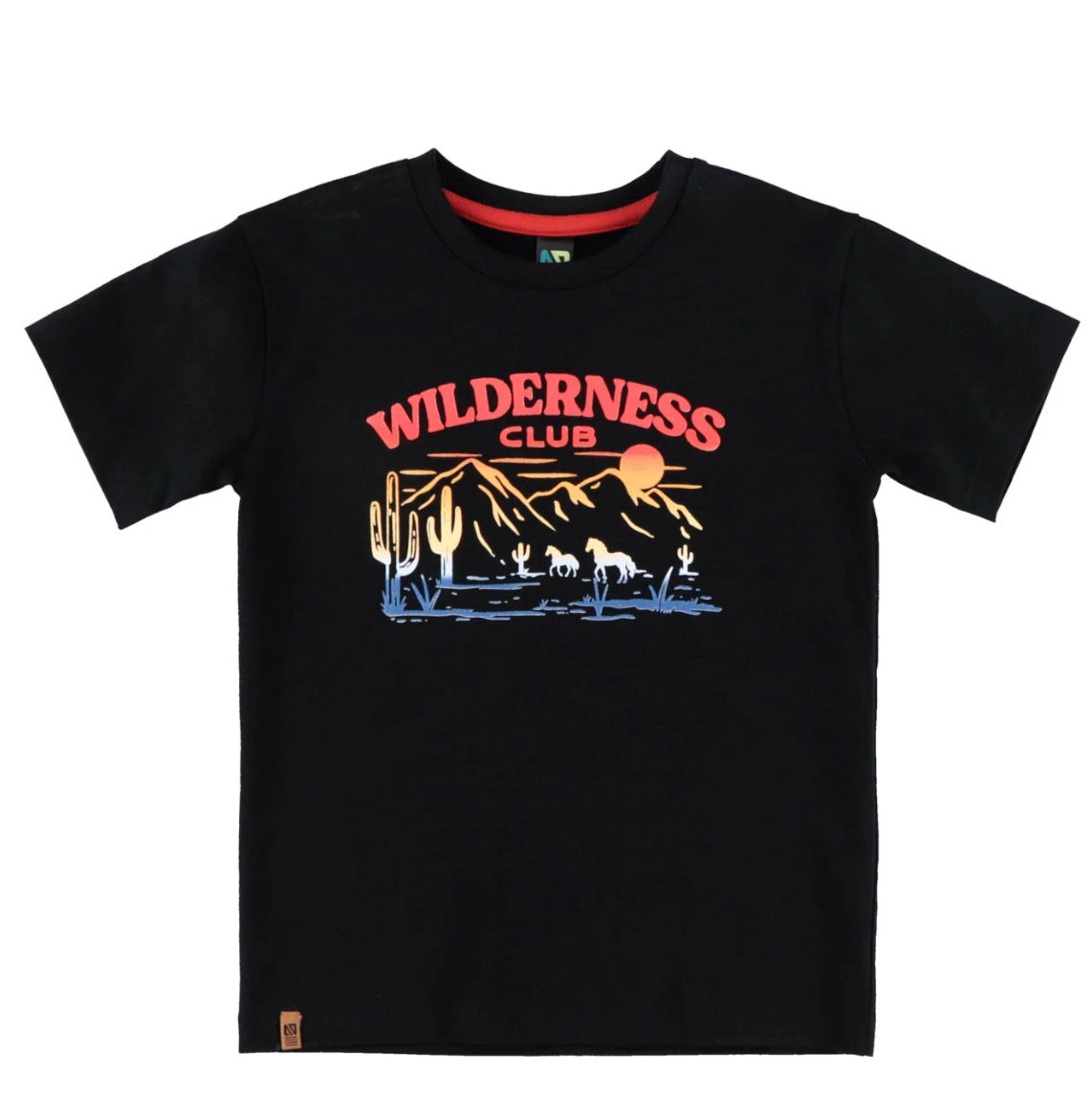 Boys Wilderness Club Black Tee