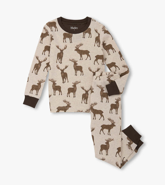 Pine Brush Stags Pyjama Set