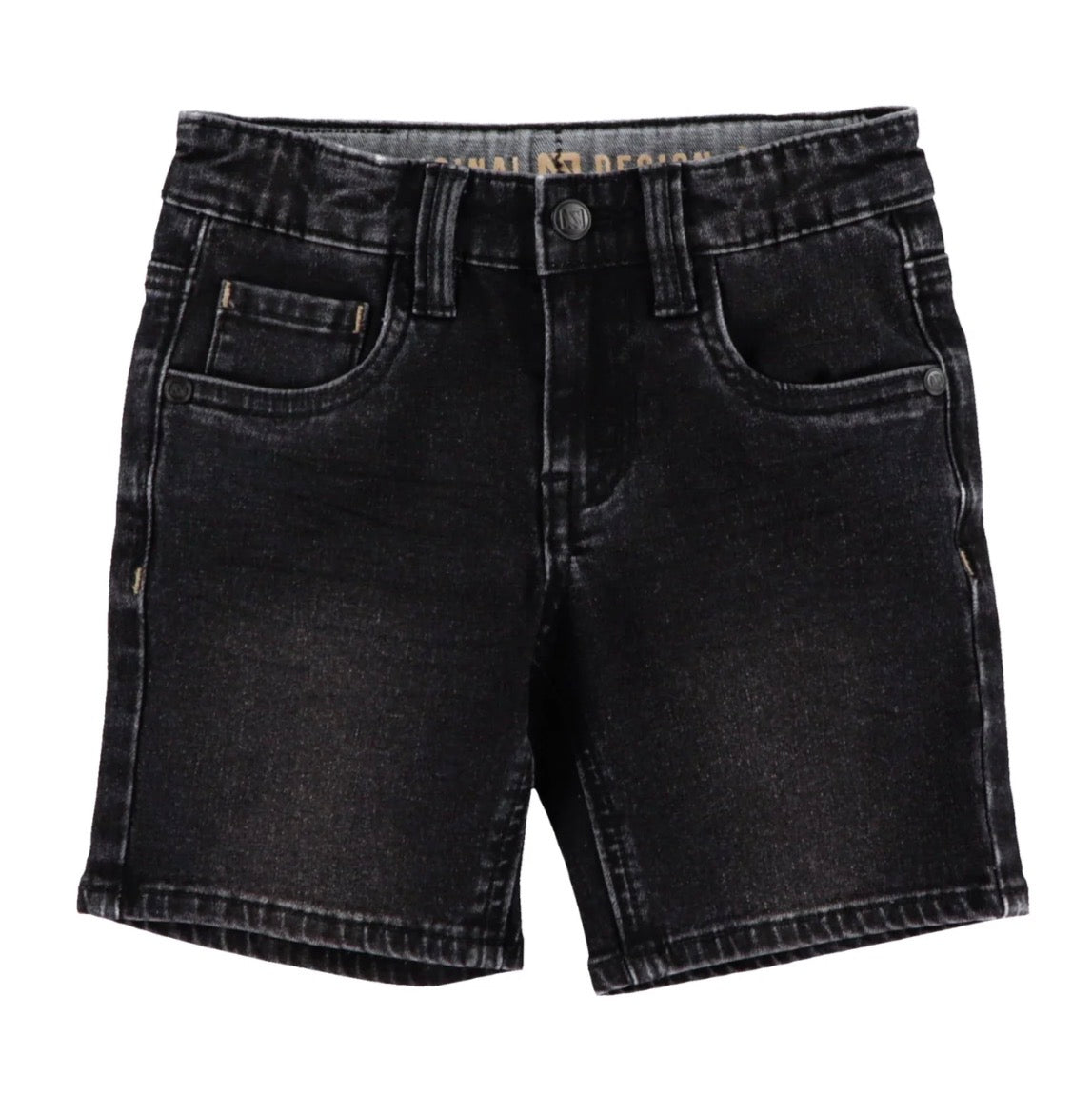 Boys Black Denim Shorts