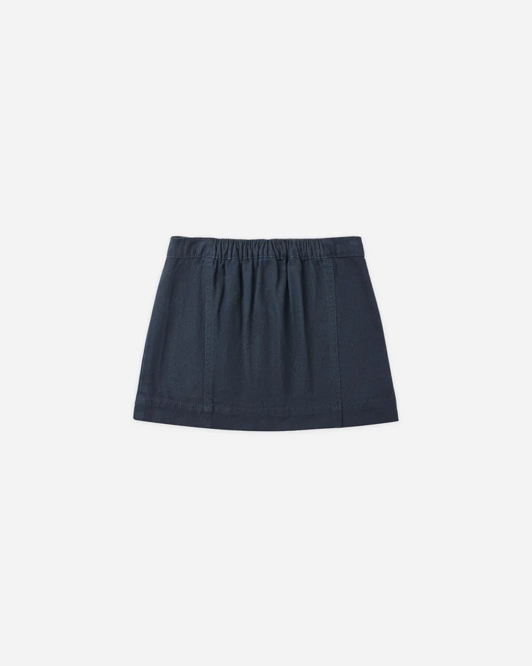 Rylee and Cru Indigo Denim skirt