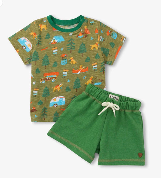 Summer Camping Tee and Short Set