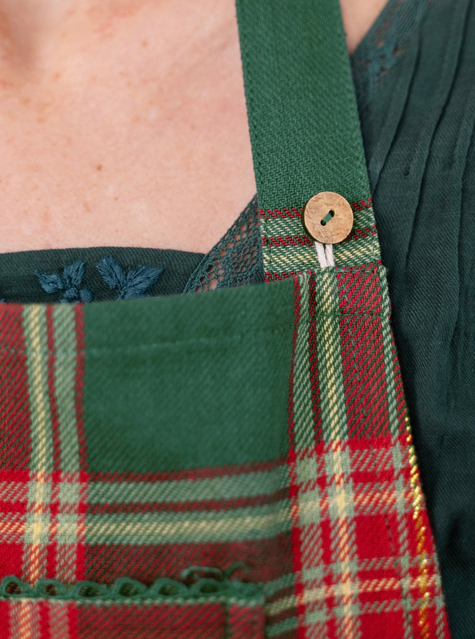 Evergreen Tartan Apron