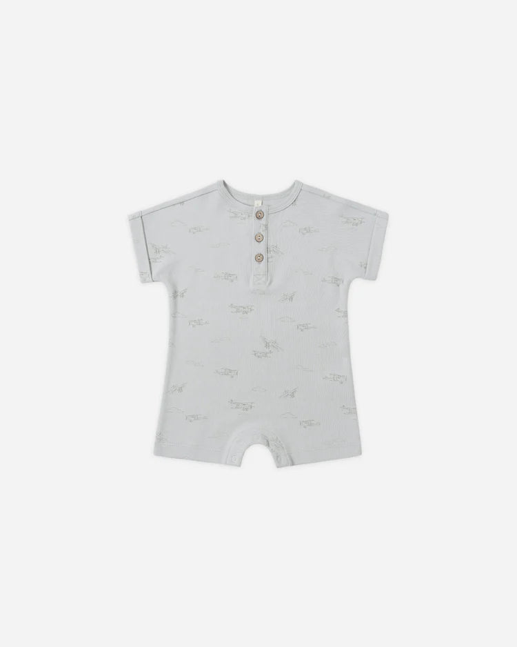 Boys Airplane Short Sleeve One-Piece