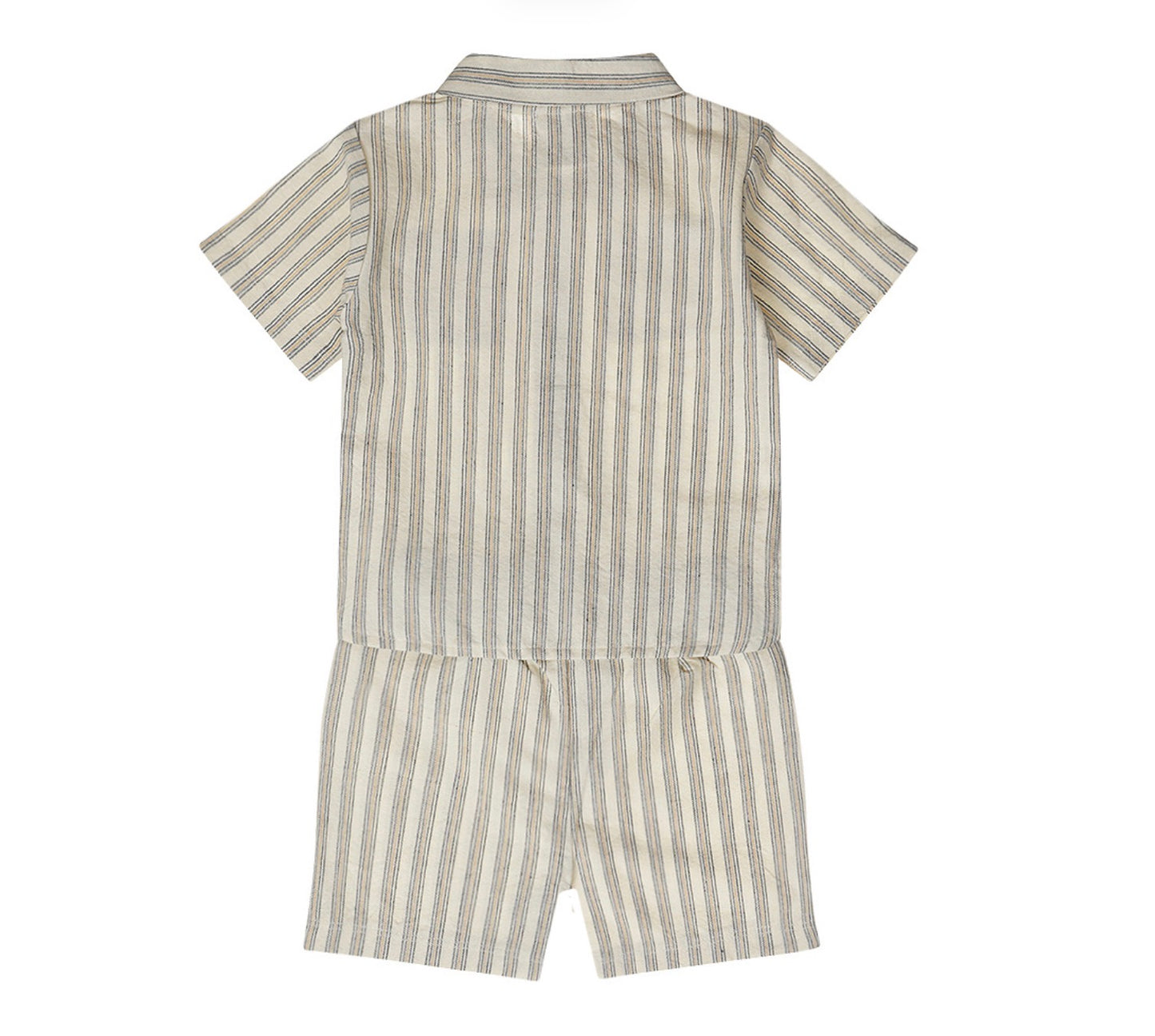Boys 2 Piece Striped Shorts Set