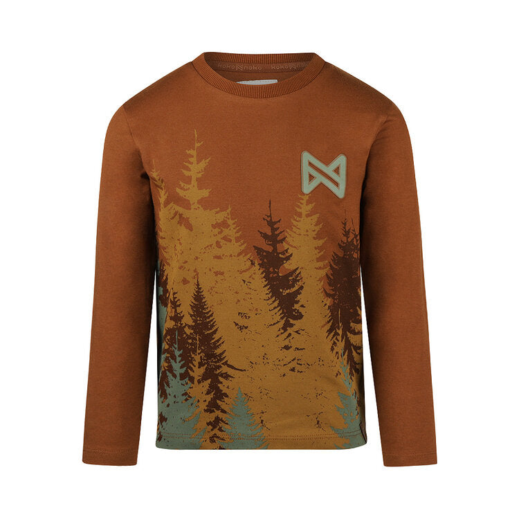 Rust Orange Forest Tee
