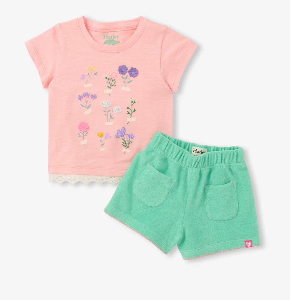 Girls Blossom T-shirt and Short Set