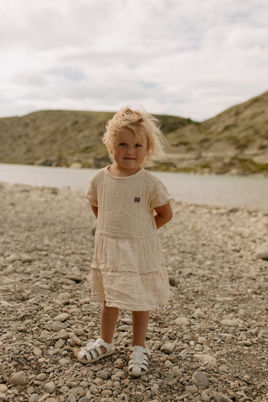 Lace Detail Tiered Dress