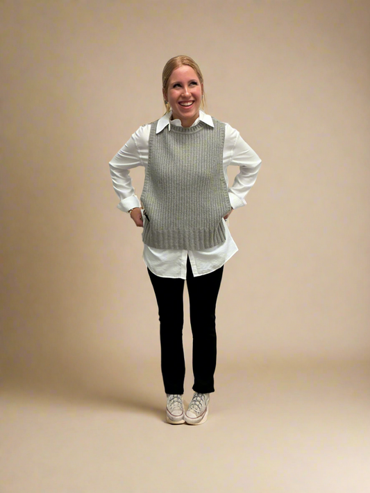 Ribbed Spencer Vest