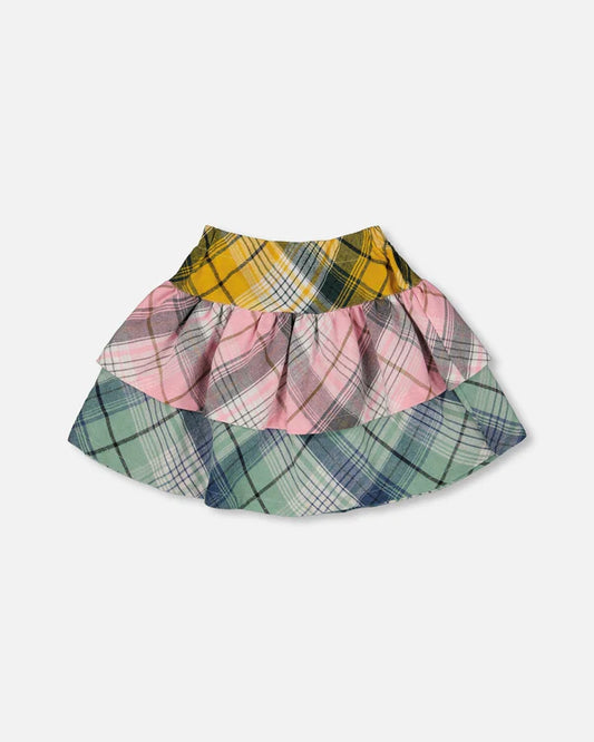 Multicoloured Tiered Skirt