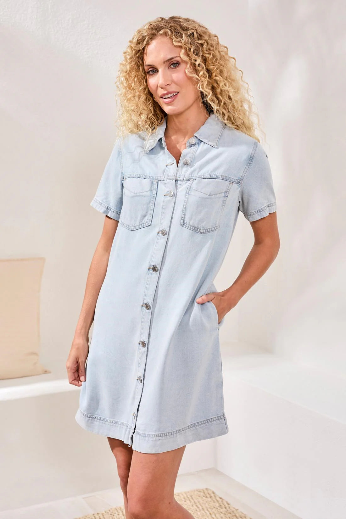 Bondi Beach Denim Shirt Dress