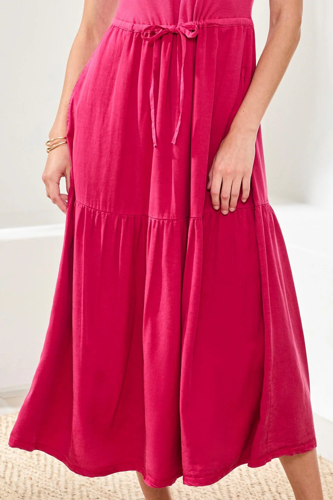 Flowy Mixed Media Dress