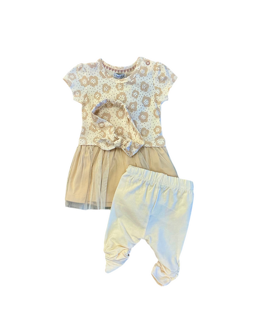 Retro Floral Dress Set
