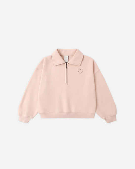 Blush Quarter Zip Sweatshirt
