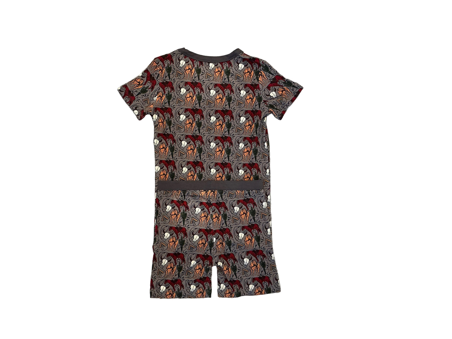 Bamboo Horse And Cactus Short Two Piece Set