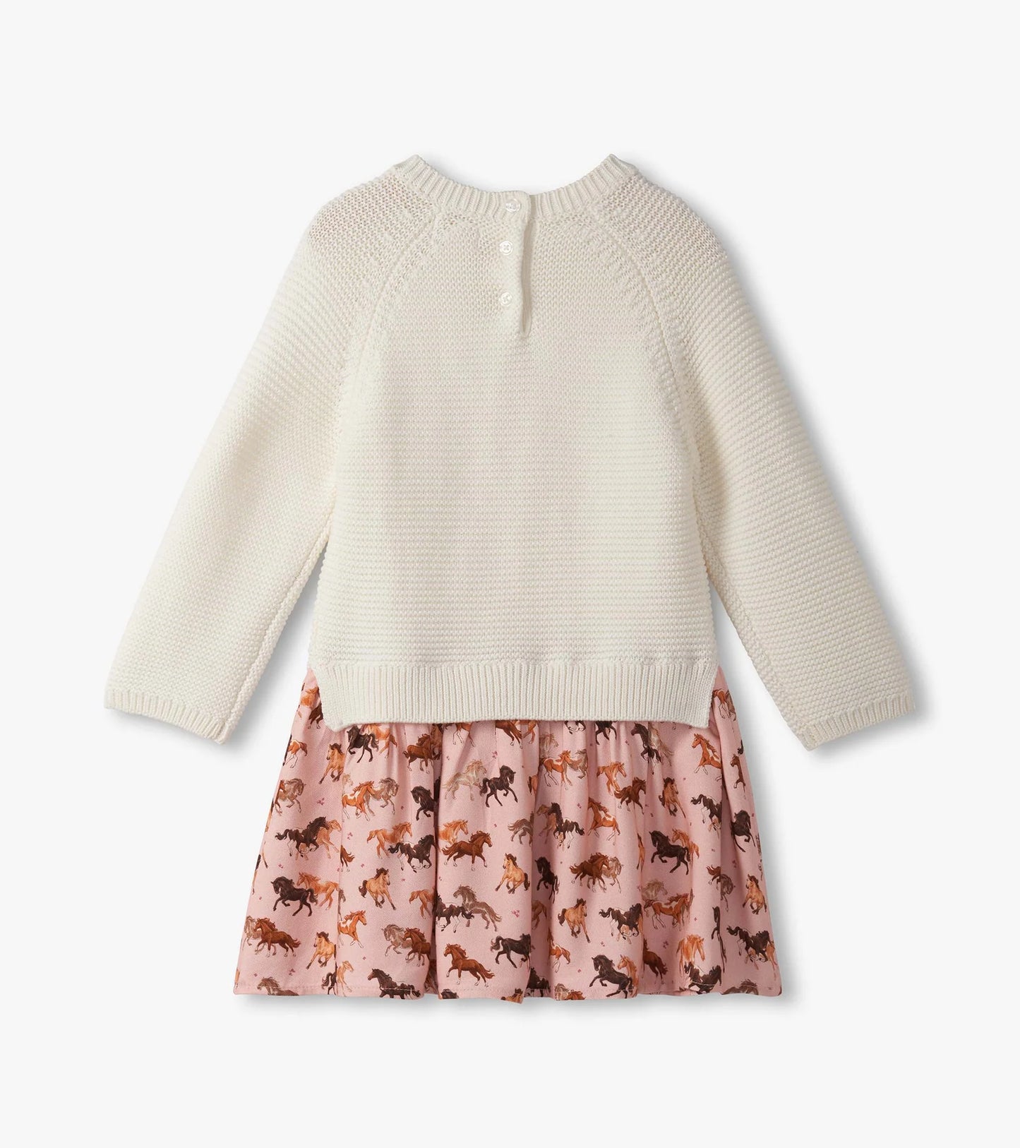 Horse mixed sweater dress
