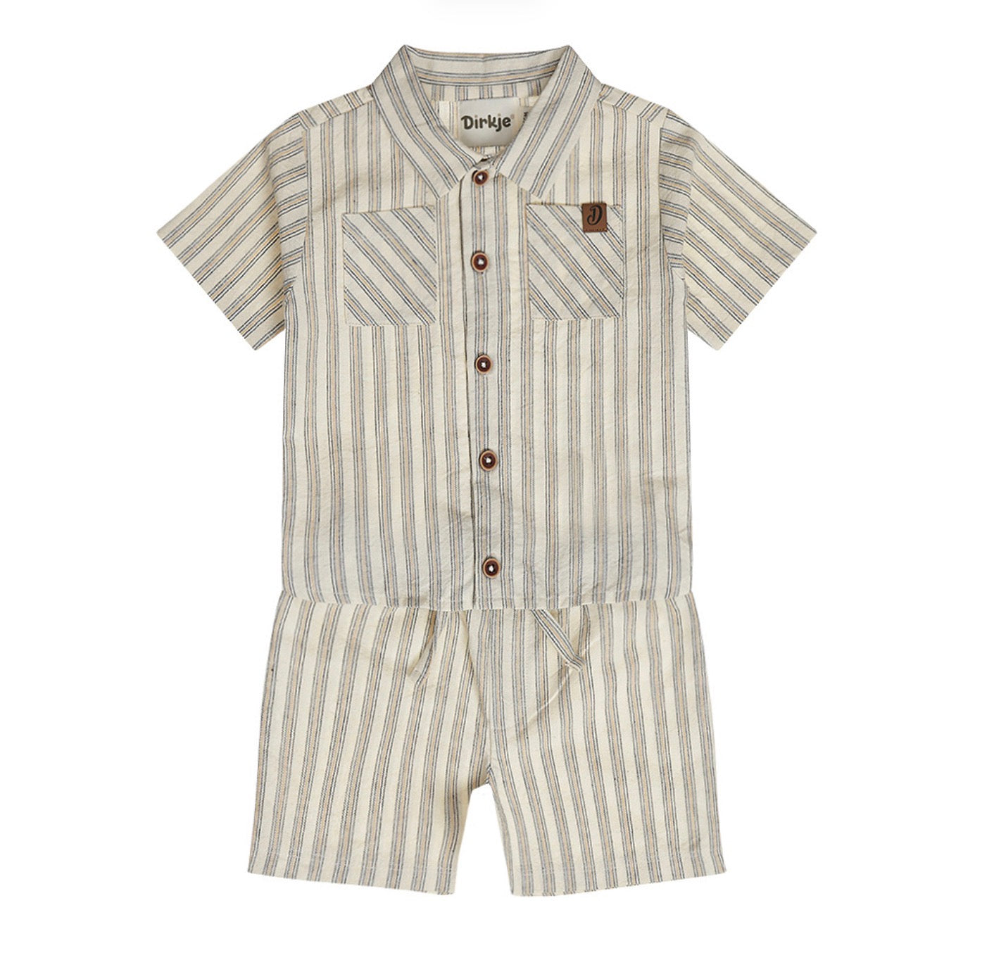 Boys 2 Piece Striped Shorts Set