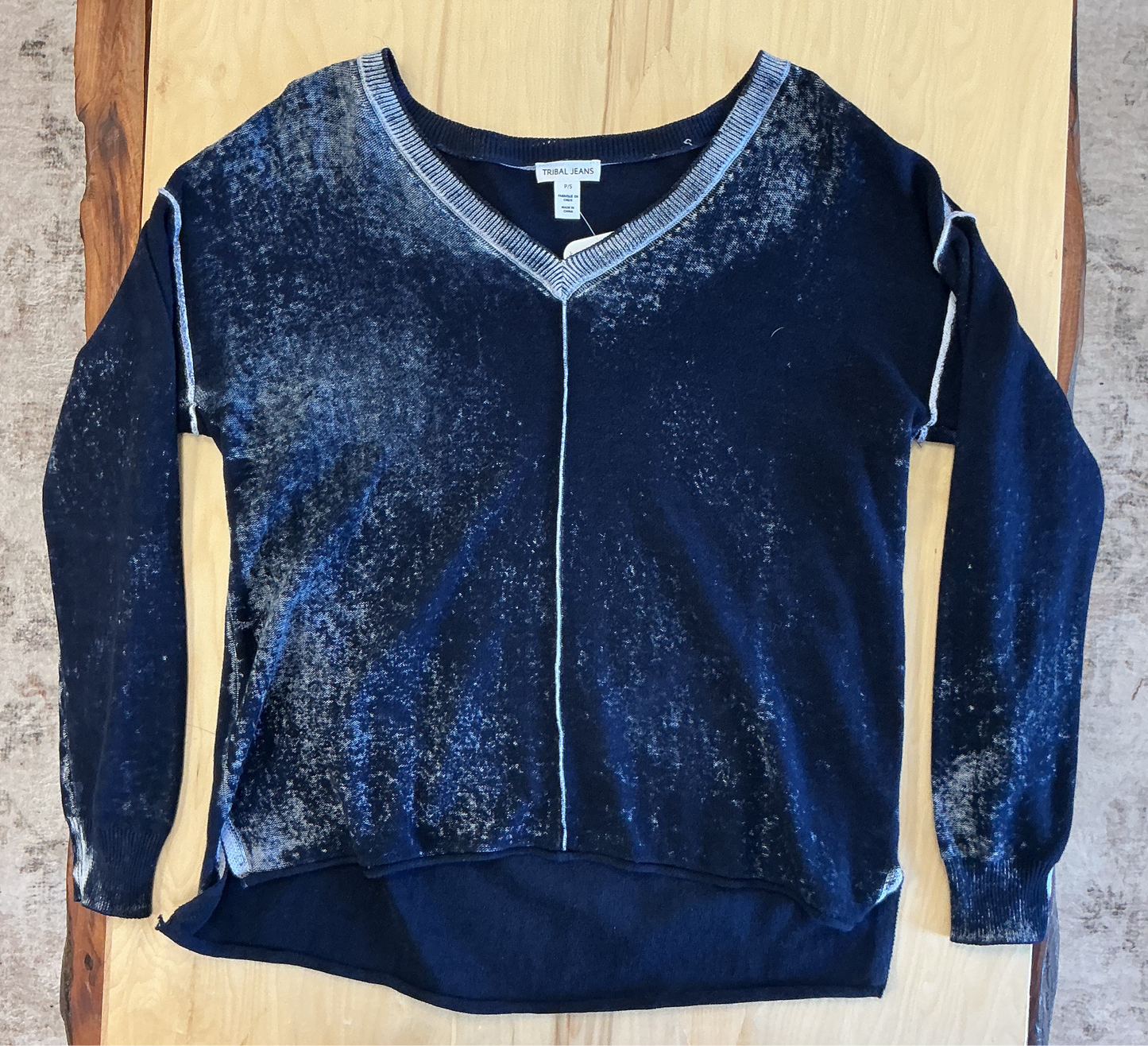 Vintage Navy-wash Pullover