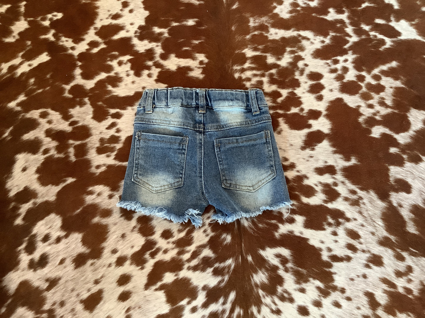 Girls star print summer shorts