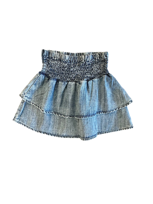 Tencel Smocked Skirt