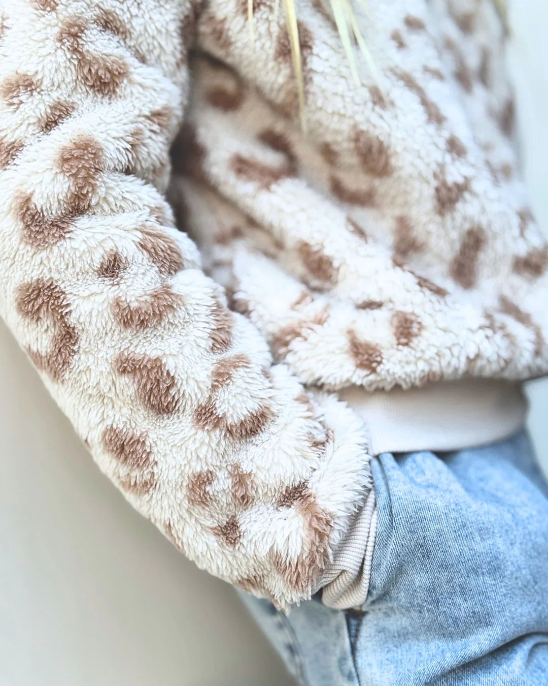 Fleece Leopard Pullover