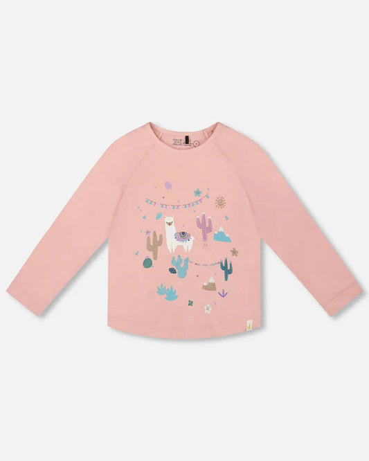 Playful Llama Long Sleeve Shirt