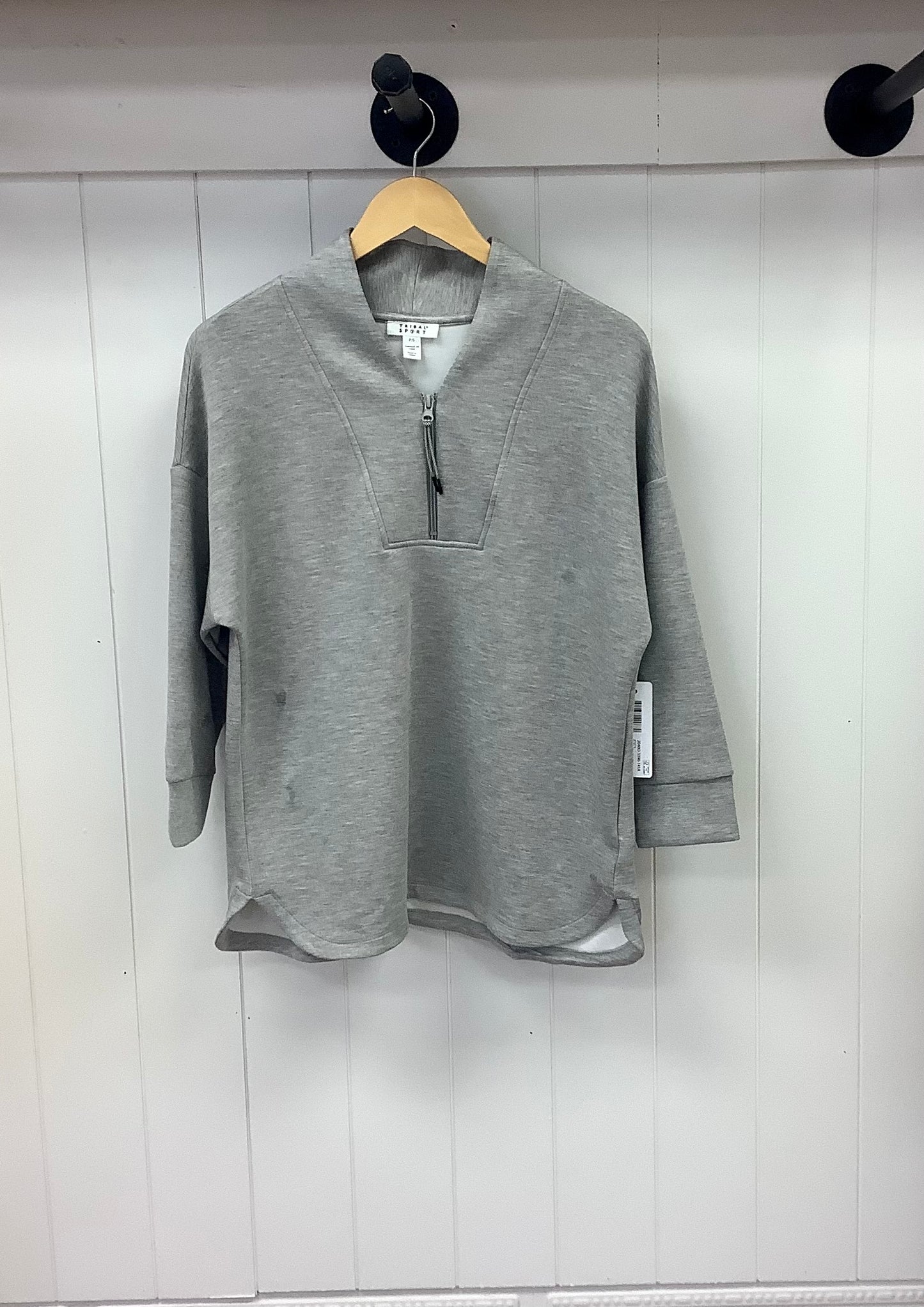 V-Neck Zipper Sport Top