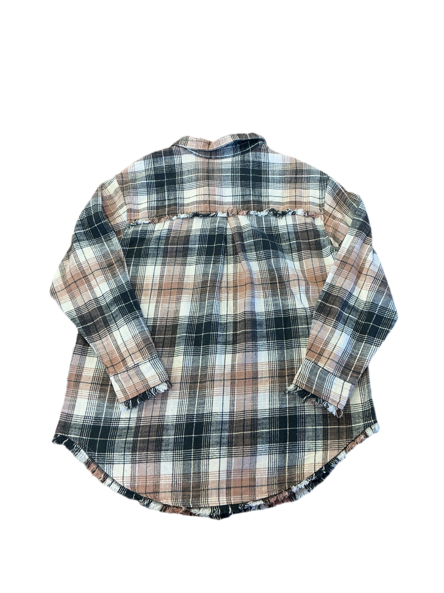 Frayed Plaid Shacket