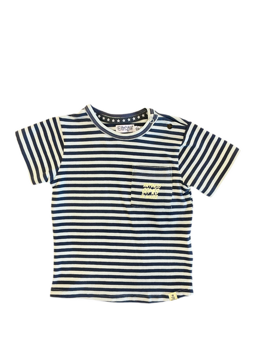 Happiness Comes In Waves Stripe Tee