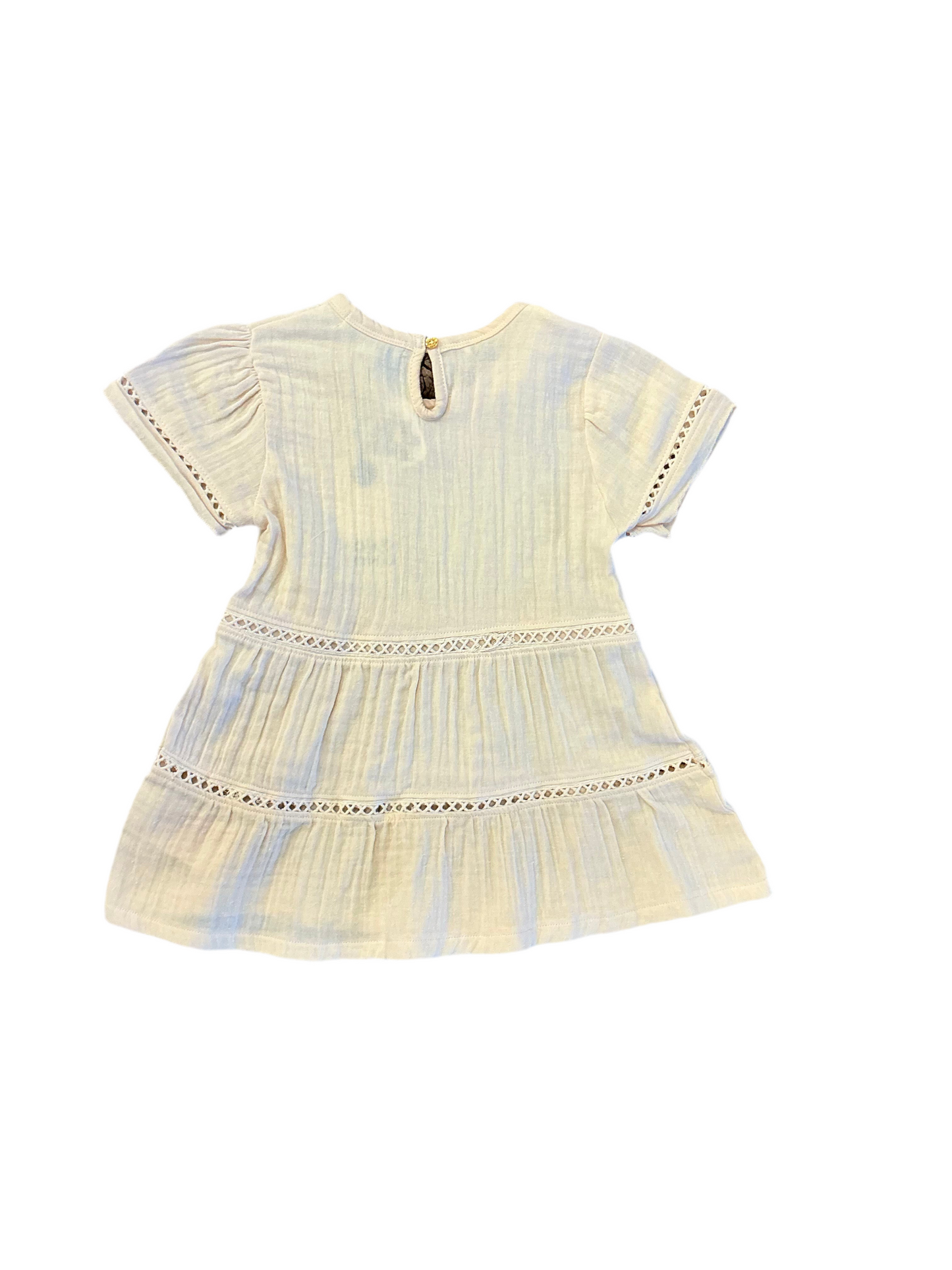 Lace Detail Tiered Dress
