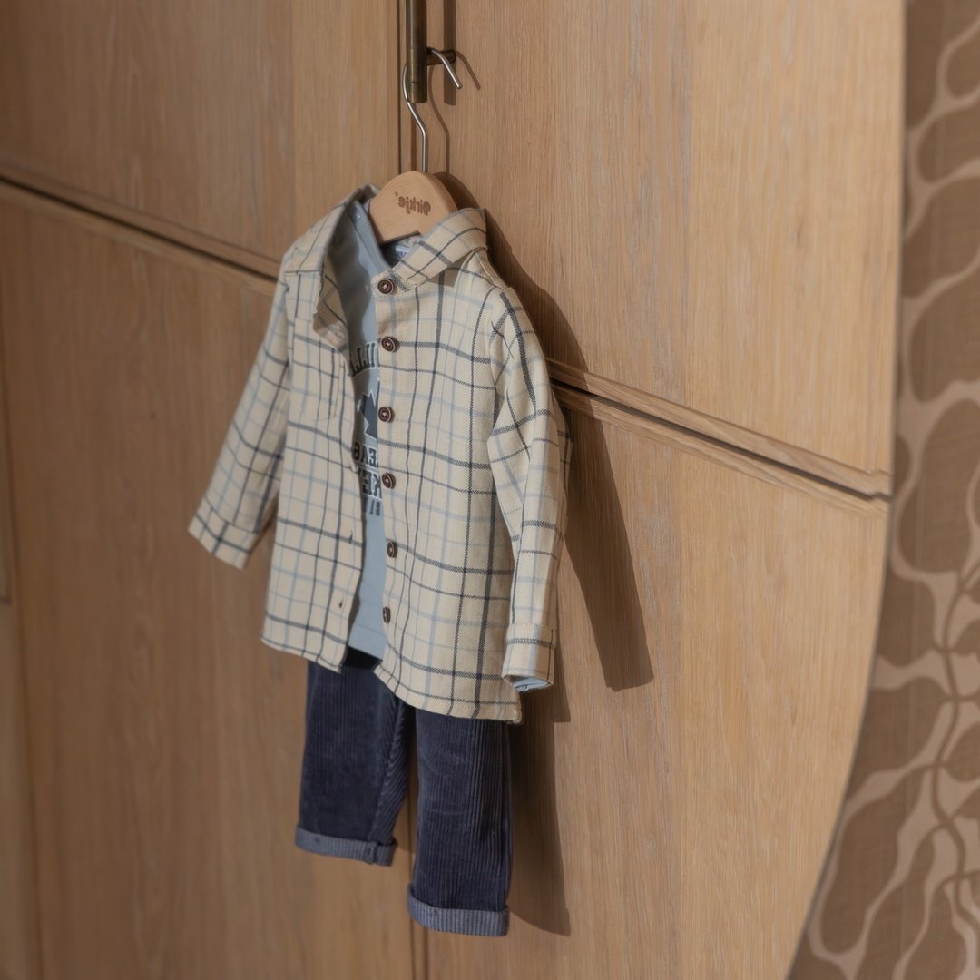 Plaid 3-Piece Baby Suit